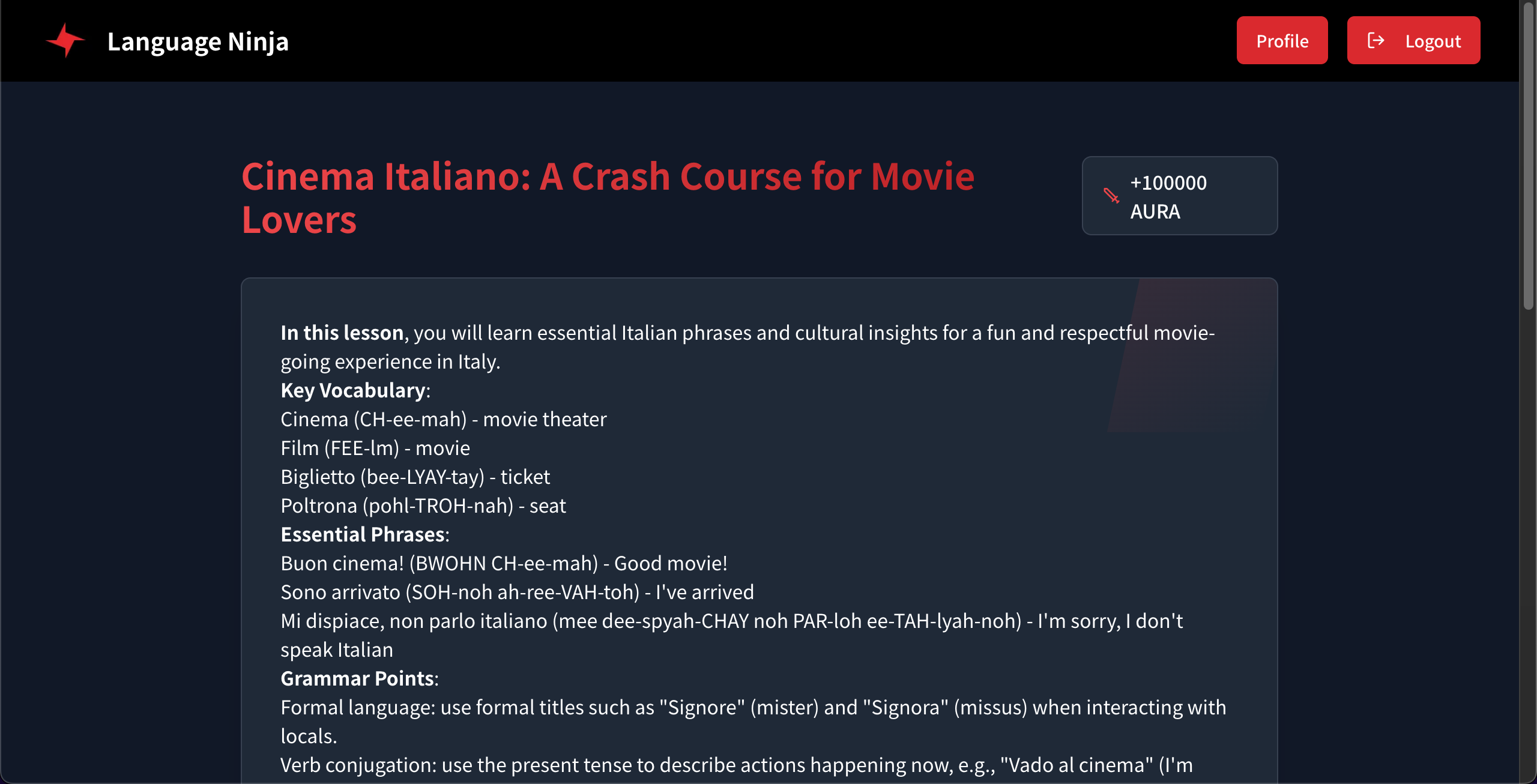 Language Ninja screenshot 3
