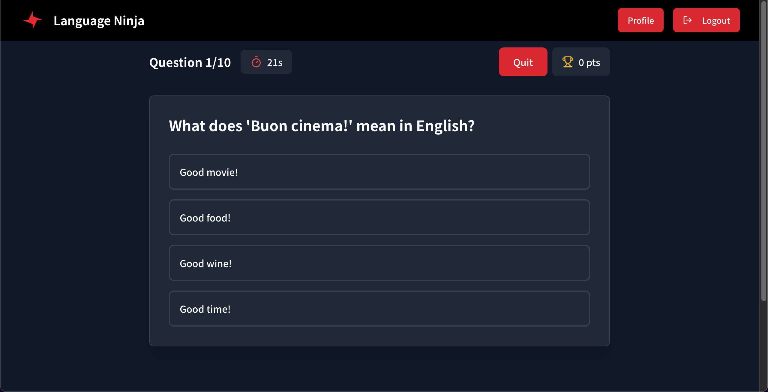 Language Ninja screenshot 4